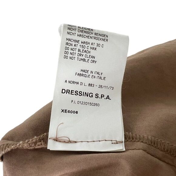 Roberto Cavalli Place Tan Floral Beaned Embroidered Shirt w/ Mandarin Collar 12 - Picture 14 of 16